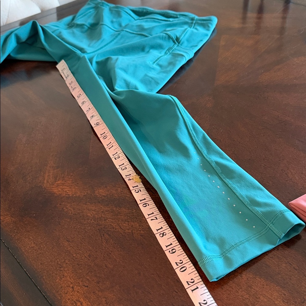 Lululemon Swift Speed High-Rise Crop 21"  teal lagoon size 8 - Picture 8 of 10